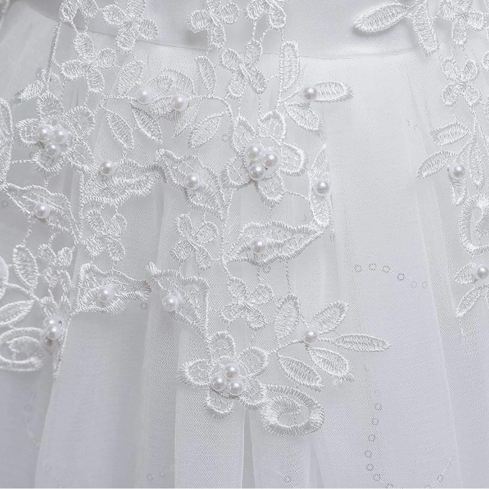 White Flower Girl or First Communion Dress - Picture 6 of 7